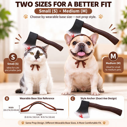 Ortekor Funny Halloween Pet Headwear for Dogs & Cats - Quick Tie-On Costume Prop for Parties, Photos & Trick-or-Treating