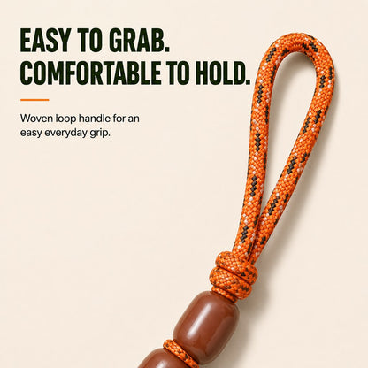 Ortekor Funny Sausage Link Dog Leash for Daily Walks – 10-Link 53 in Extended Lead with 360° Swivel Clasp to Help Reduce Twisting