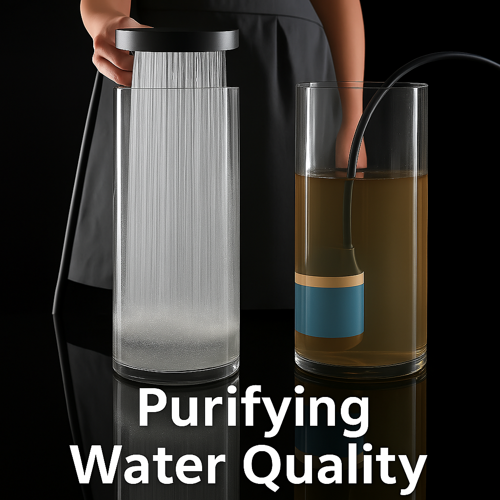 Filtered Showerhead with Pressure-Amplifying Jets for Low-Flow Homes – 3 Spray Modes, Tool-Free Install