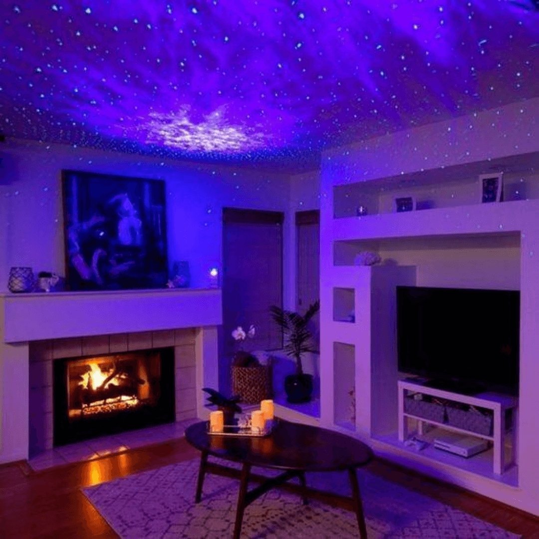 Starlight Night Light Projector 21-Color LED Ceiling Lamp with Bluetooth Music Sync & Remote Control for Bedroom Nursery Kids Room Relaxatio