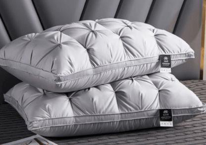 Premium Down Pillow for Deep Sleep – Neck Support, Breathable, Hypoallergenic for Side and Back Sleepers