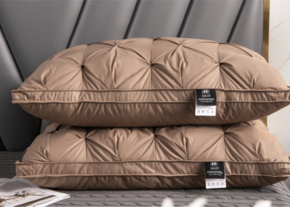 Premium Down Pillow for Deep Sleep – Neck Support, Breathable, Hypoallergenic for Side and Back Sleepers