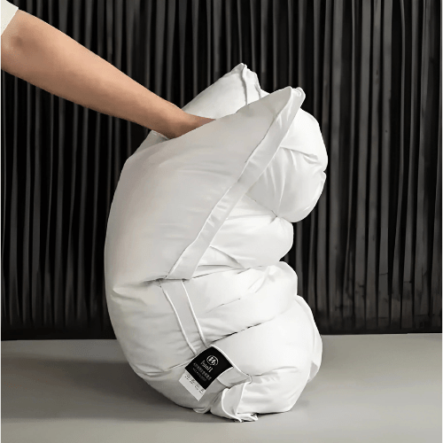 Premium Down Pillow for Deep Sleep – Neck Support, Breathable, Hypoallergenic for Side and Back Sleepers