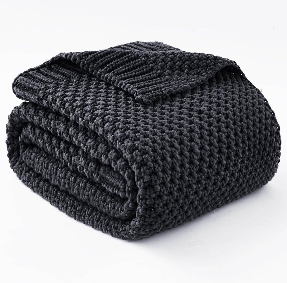 Confort douillet | Couverture lestée en tricot avec microfibre rafraîchissante | Douceur toutes saisons pour une détente ultime