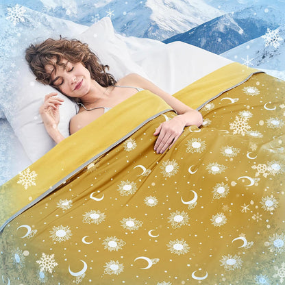Confort douillet | Couverture rafraîchissante en tissu double face | Couverture d'été légère pour les dormeurs ayant chaud et les voyages
