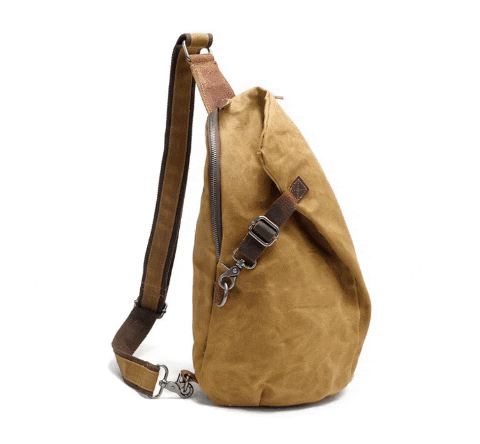 Sac bandoulière en toile résistante à l'eau avec poche antivol | Design polyvalent pour un usage quotidien sécurisé