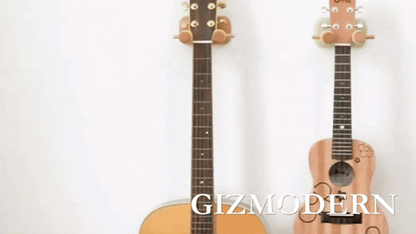 Support mural polyvalent pour guitare avec crochets réglables pour un rangement sécurisé