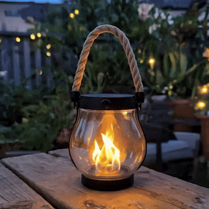 Solar Lanterns Outdoor Flickering Flame Effect, Weather Resistant Outdoor Solar Lights for Patio, 12 Hour Solar Outdoor Lighting