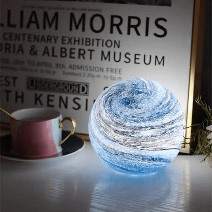 3D Lunar Sphere Desk Lamp with Remote Control 16 Color LED Orb Light for Bedroom Nightstand Living Room Home Decor Gift