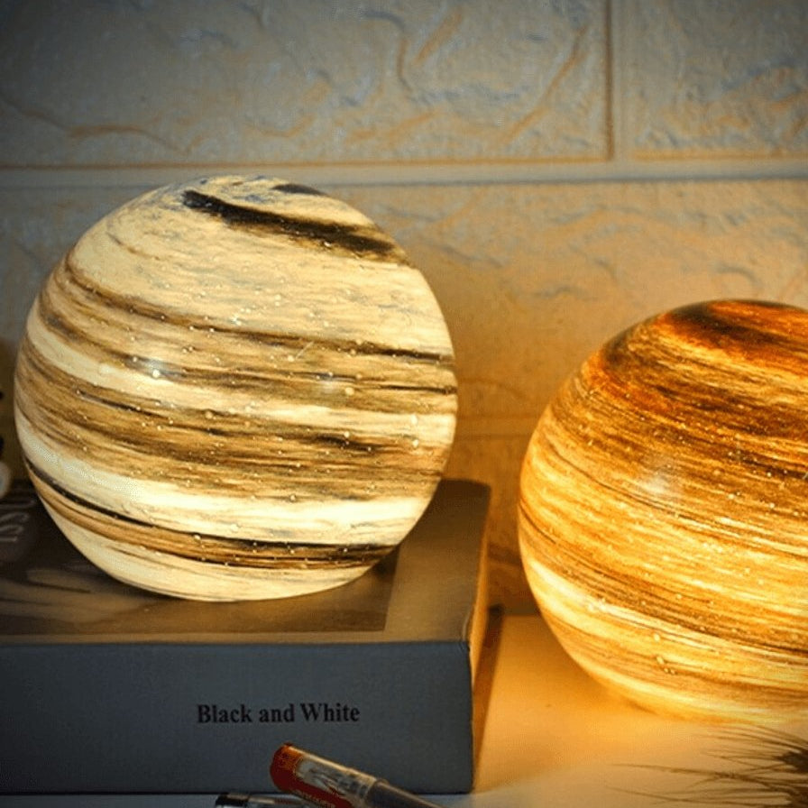 Sphere Accent Lamp 5 Inch Rechargeable 16-Color Remote-Controlled Glass Orb Light for Bedroom Nightstand Office Desk Ambient Glow Decor