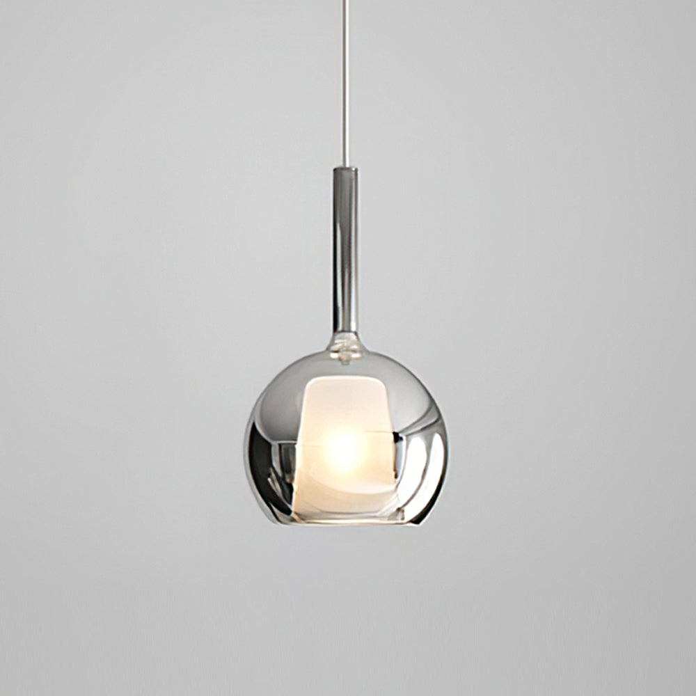 Glass Dome Hanging Ceiling Light 10 Inch for Kitchen Island Dining Room Indoor Pendant Fixture Adjustable Wire Metal Hardware