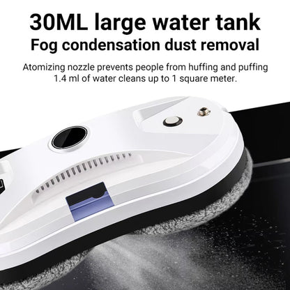 Automated Glass Cleaner Robot with AI Navigation & Spray System for Streak-Free Windows, Glass Doors, Mirrors