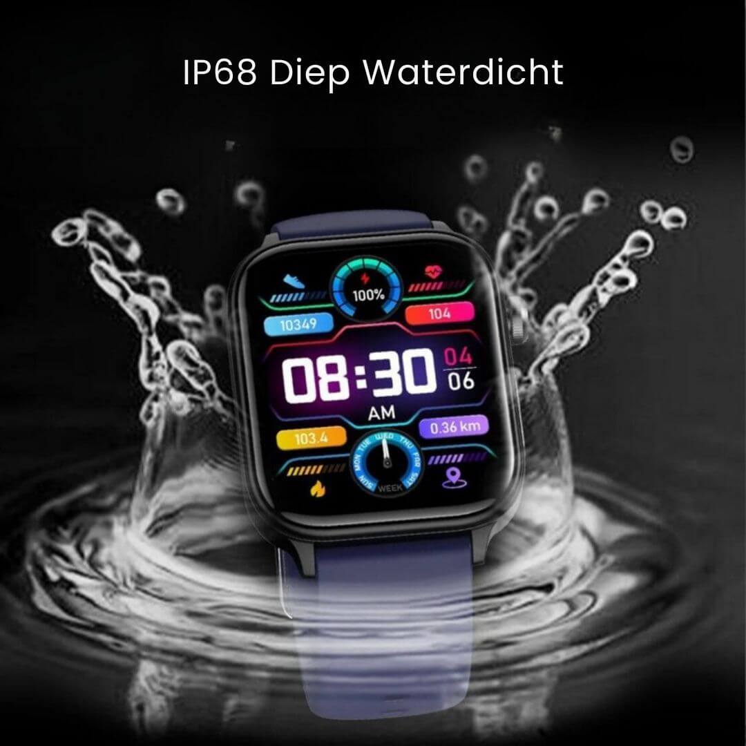 Health Monitoring Smartwatch with Emergency Alert & Automatic Fall Detection for Seniors & Adults
