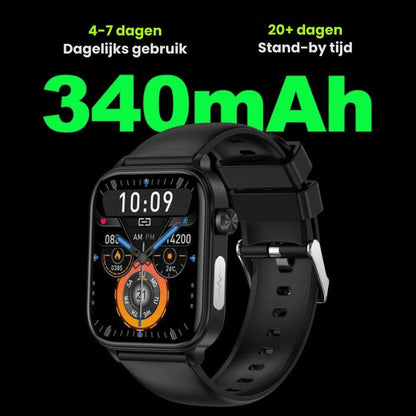 Health Monitoring Smartwatch with Emergency Alert & Automatic Fall Detection for Seniors & Adults