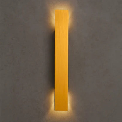 Outdoor LED Sconce in Gold Aluminum for Patio Entrance Garden Porch | Weather-Resistant Modern Fixture