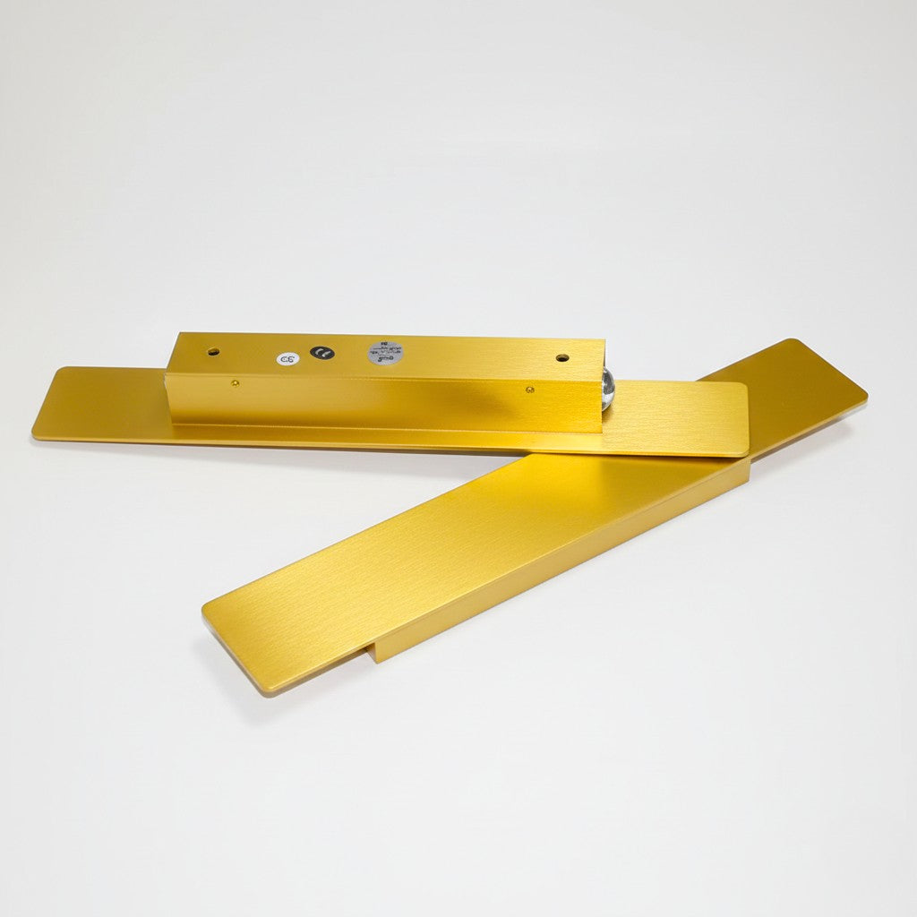 Outdoor LED Sconce in Gold Aluminum for Patio Entrance Garden Porch | Weather-Resistant Modern Fixture