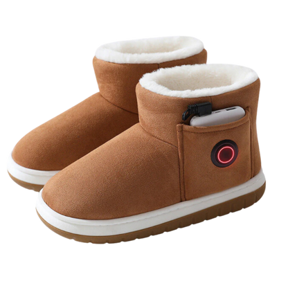 Rechargeable Heated Slippers with Graphene Technology for Winter Warmth | 3 Temperature Settings | Cozy Indoor Outdoor Shoes | Battery