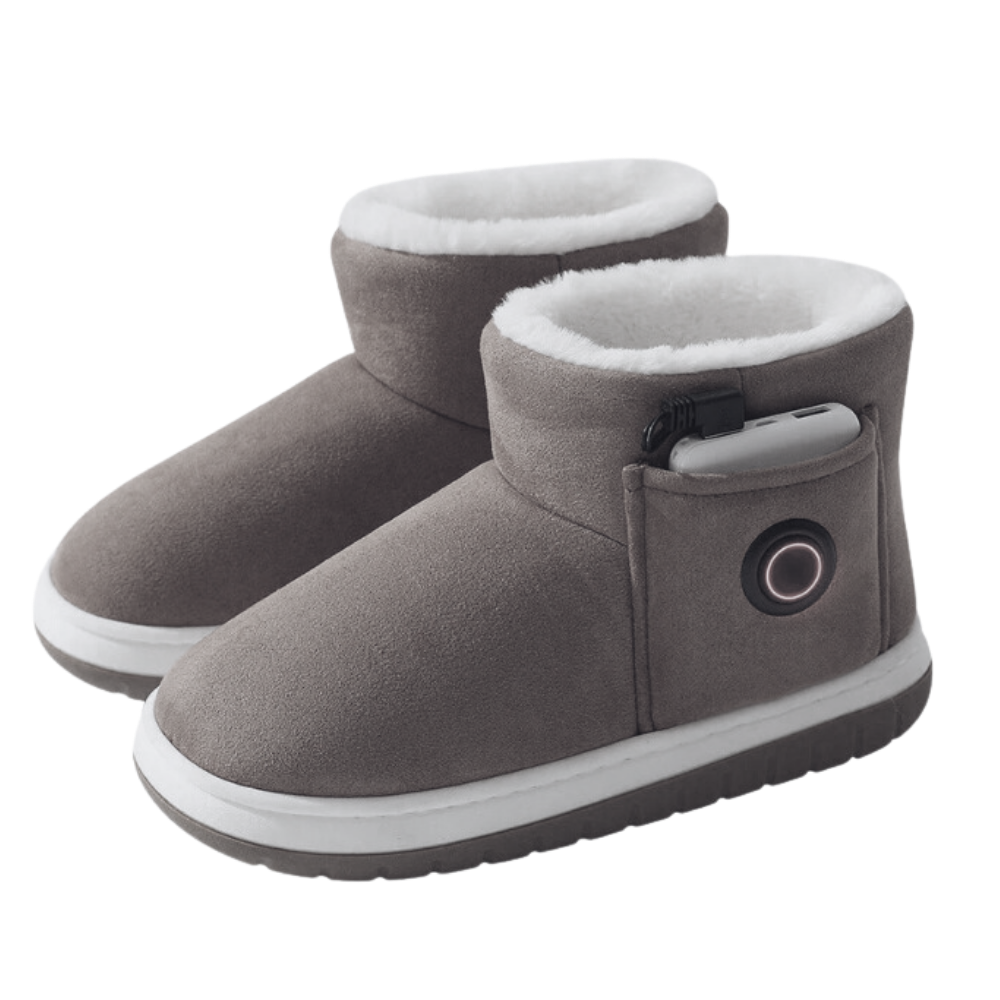 Rechargeable Heated Slippers with Graphene Technology for Winter Warmth | 3 Temperature Settings | Cozy Indoor Outdoor Shoes | Battery