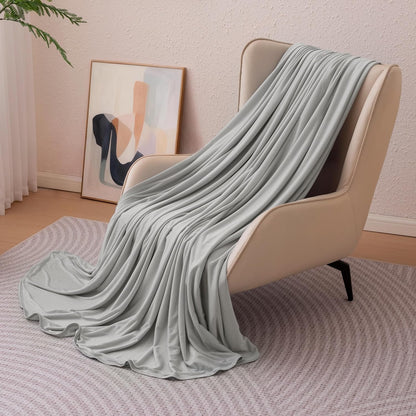 Confort rafraîchissant | Couverture légère réversible pour personnes ayant chaud la nuit | Jeté fin et doux pour lit et canapé
