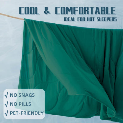 Ensemble de couette rafraîchissante | Couverture rafraîchissante légère avec taies d'oreiller rafraîchissantes | Tissu anti-humidité pour ceux qui ont chaud la nuit