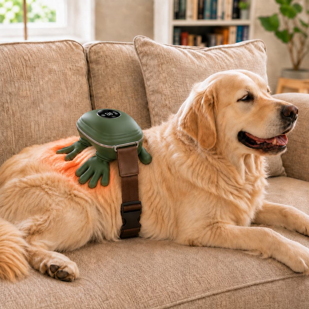 Ortekor Hands-Free Dog Massager with Heat – Bionic Kneading for Post-Walk Relaxation & Everyday Comfort