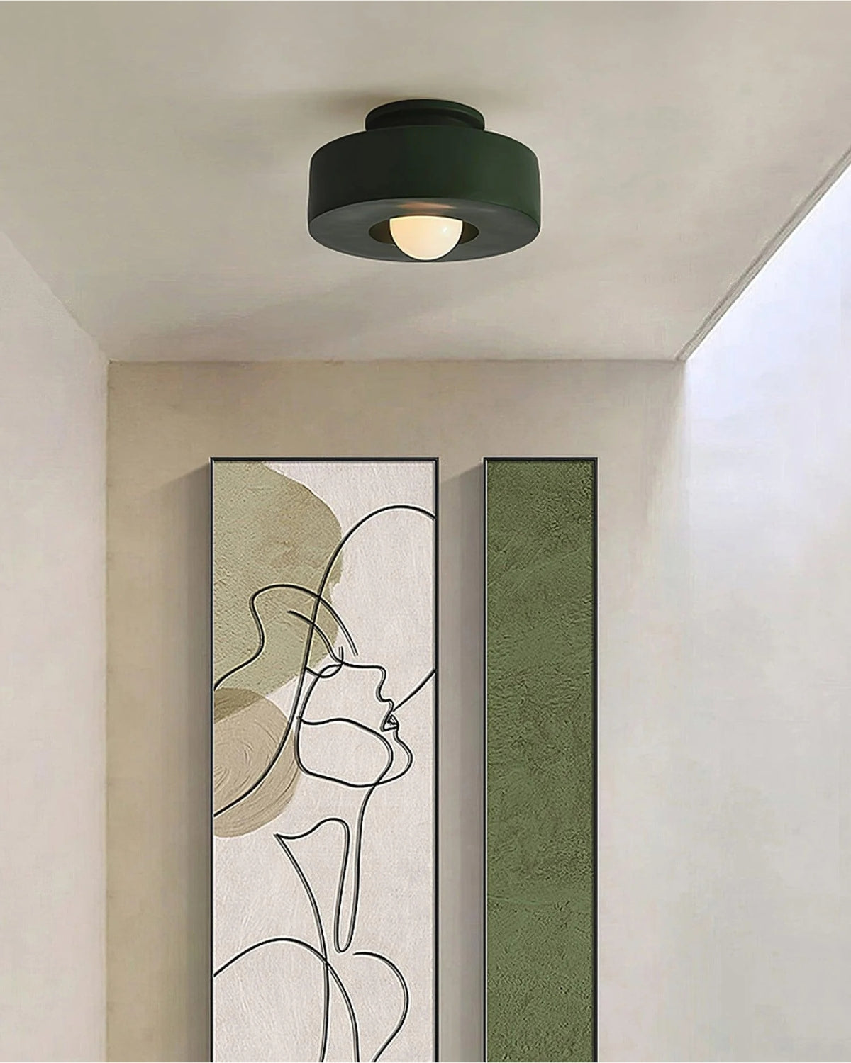 12-Inch Flush Mount LED Ceiling Light Fixture Resin Disc Contemporary Round Panel for Bedroom Hallway Living Room 3000K Warm Glow