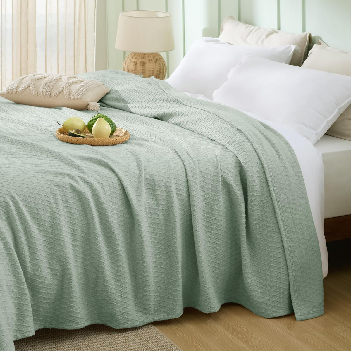 Confort douillet | Couverture rafraîchissante en rayonne de bambou pour dormeurs ayant chaud | Jeté d'été léger et respirant pour lit et canapé