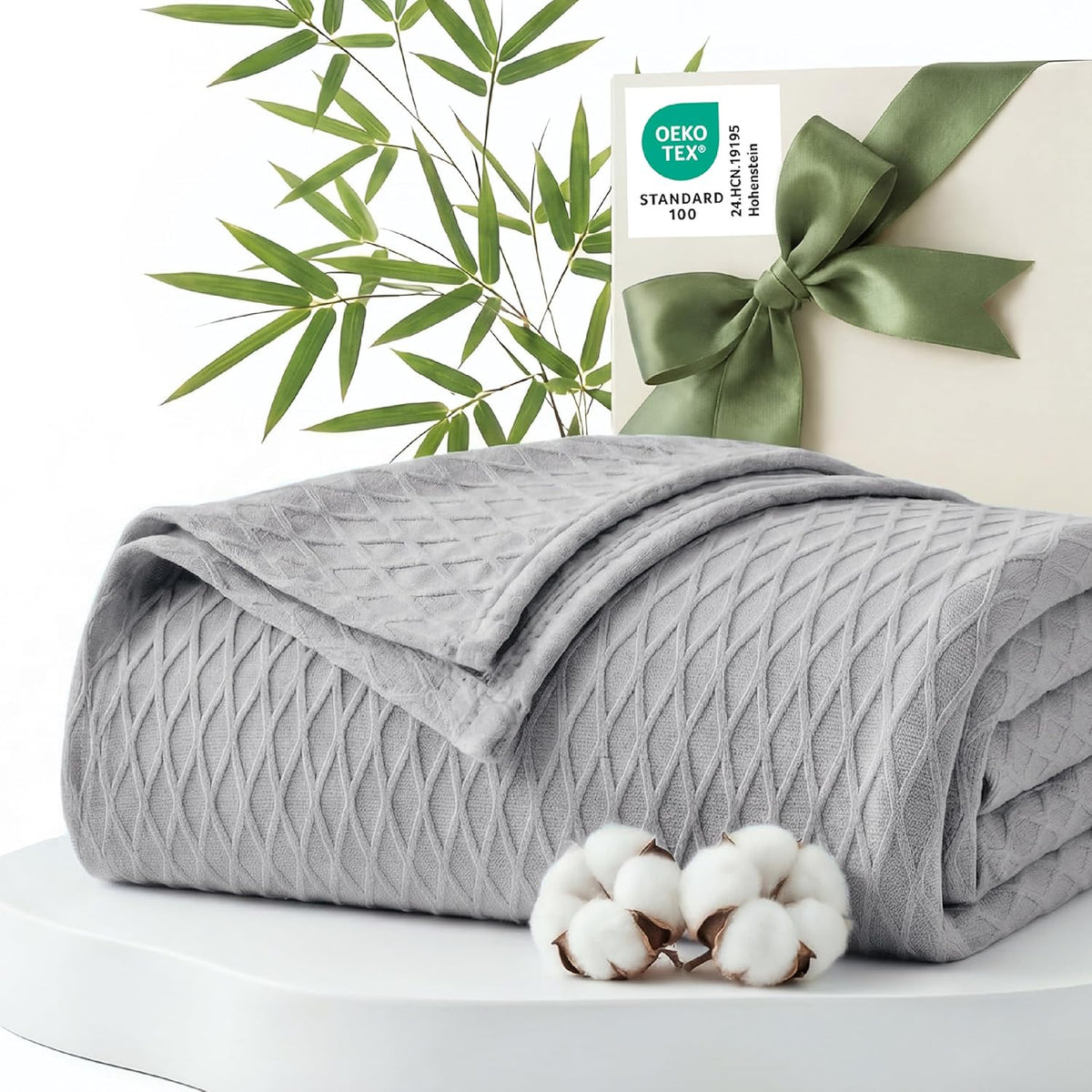 Confort douillet | Couverture rafraîchissante en rayonne de bambou pour dormeurs ayant chaud | Jeté d'été léger et respirant pour lit et canapé