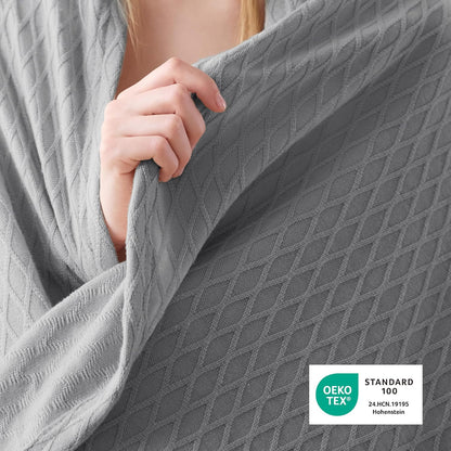 Confort douillet | Couverture rafraîchissante en rayonne de bambou pour dormeurs ayant chaud | Jeté d'été léger et respirant pour lit et canapé