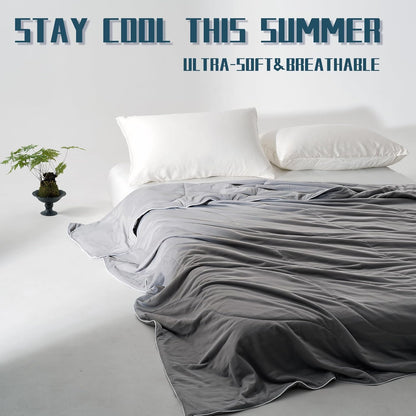 Ensemble de couette rafraîchissante | Couverture rafraîchissante légère avec taies d'oreiller rafraîchissantes | Tissu anti-humidité pour ceux qui ont chaud la nuit