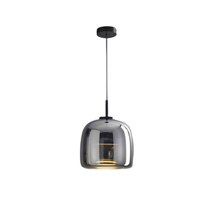 Glass Hanging Ceiling Fixture with Adjustable Cord for Dining Tables & Kitchen Islands | Color-Tunable LED Modern Farmhouse Style