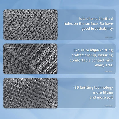 Confort douillet | Couverture lestée en tricot avec microfibre rafraîchissante | Douceur toutes saisons pour une détente ultime