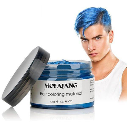 Temporary Styling Wax for Vibrant Wash-Out Color Transformation Unisex Men Women Party Events Festival Cosplay Costume Natural Plant-Based F
