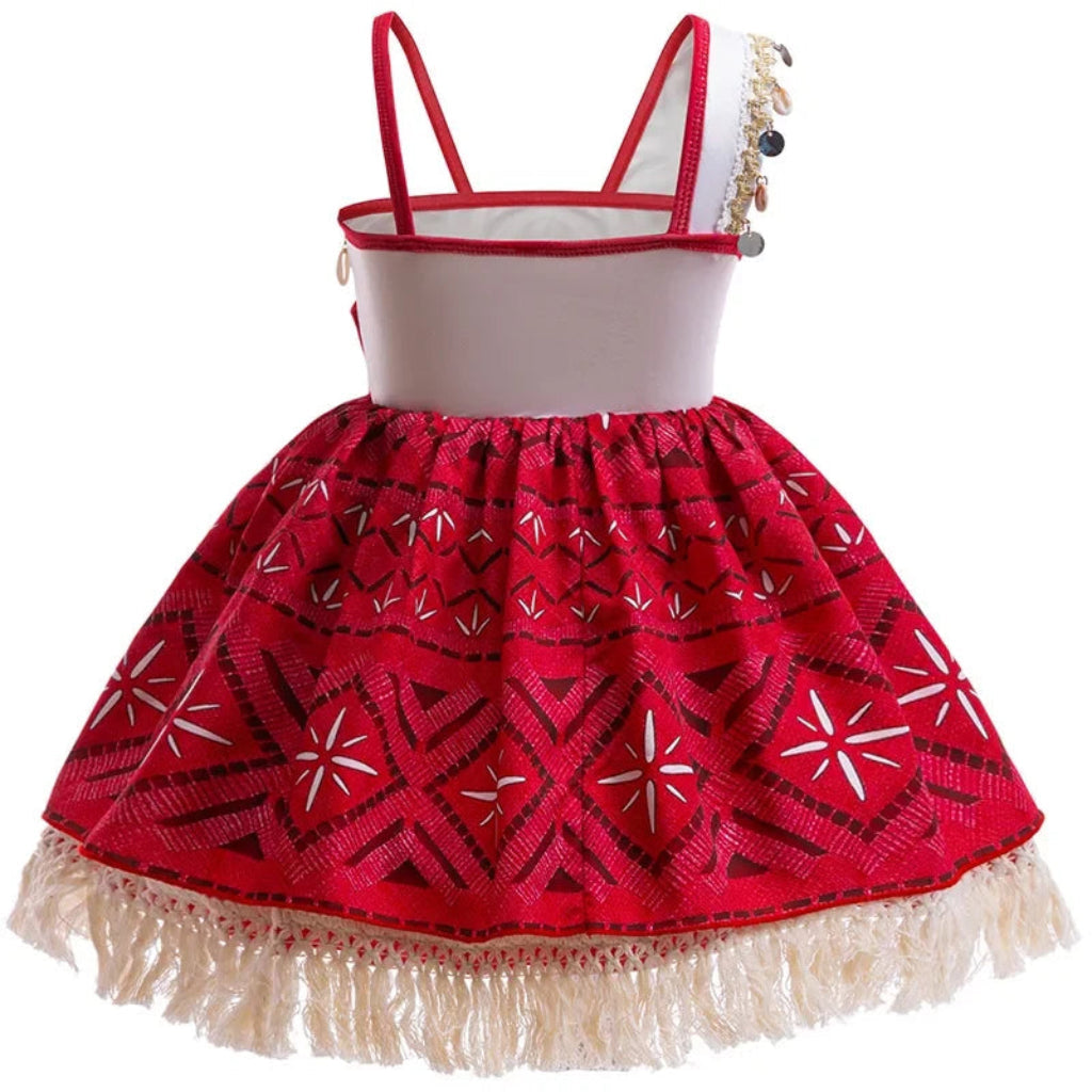 Robe Princesse des îles | Costume tropical pour fille facile à porter | Parfait pour les fêtes et les déguisements