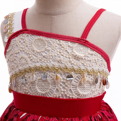 Robe Princesse des îles | Costume tropical pour fille facile à porter | Parfait pour les fêtes et les déguisements