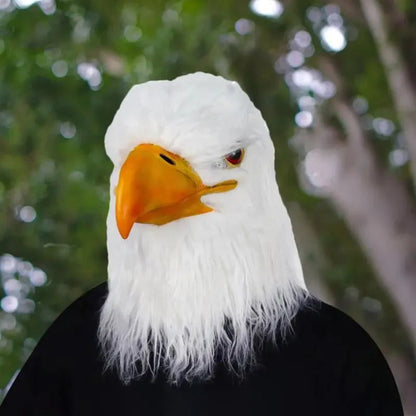 Masque de tête d'aigle | Accessoire de costume d'animal réaliste pour s'amuser à Halloween