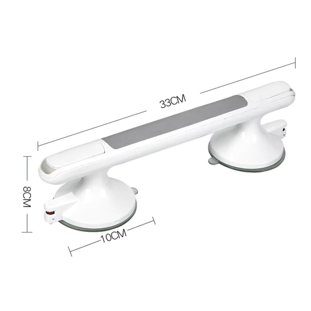Suction Safety Rail for Bathroom Stability & Support – No-Drill Assist Handle for Shower, Tub & Toilet – Non-Slip Grab Bar for Seniors