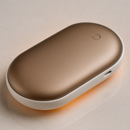 Rechargeable Hand Warmer with Power Bank – Dual-Sided Heat, 3 Temperature Settings, USB Charging for iPhone & Android