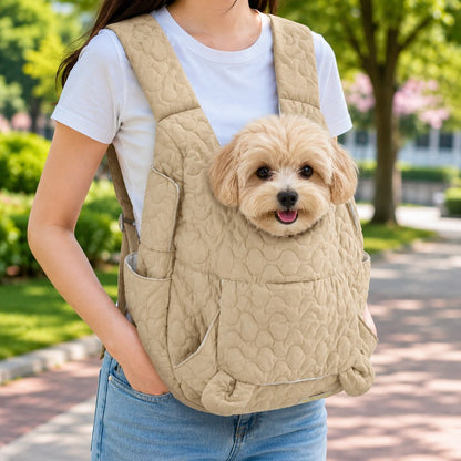 Ortekor Hands-Free Front Pet Carrier Backpack for Small Dogs & Cats - Comfortable Carrying for Walks & Travel