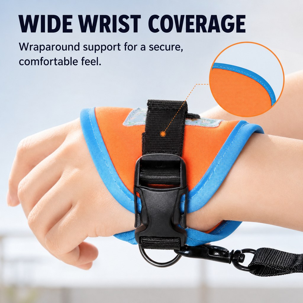 Ortekor Hands-Free Wrist Dog Leash for Daily Walks – Adjustable 3.8–7.2 ft Lead with Breathable Wrist Strap to Keep Your Hands Free
