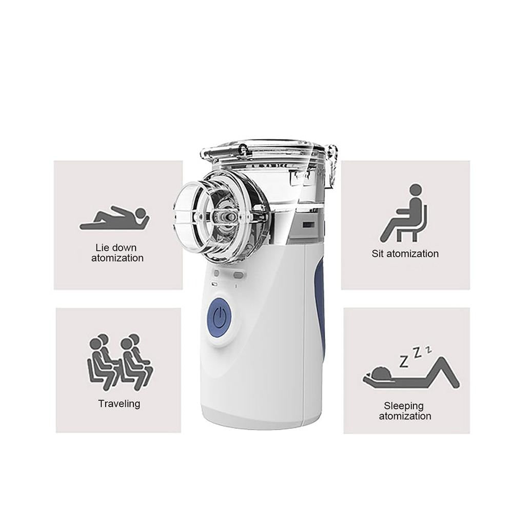 Rechargeable Mesh Nebulizer for Asthma Relief – Compact Respiratory Therapy Device for Adults & Kids