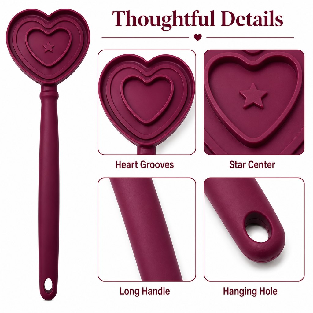 Ortekor Heart Pet Licking Wand for Cats & Dogs - Handheld Soft Treat Feeder for Yogurt, Wet Food & Pumpkin Puree