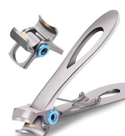 Professional Toenail Clipper for Challenging Nails – Stainless Steel Trimmer with Wide Jaw Opening & Non-Slip Grip for Seniors & Adults
