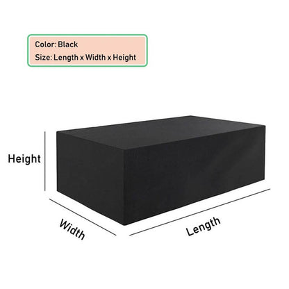 All-Weather Patio Furniture Cover with Tie-Down Straps & Storage Bag for Tables, Sofas, Sectionals, Dining Sets