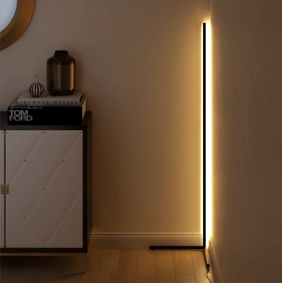 RGB Color-Changing LED Standing Lamp with Remote Control for Living Room and Bedroom Ambiance Lighting