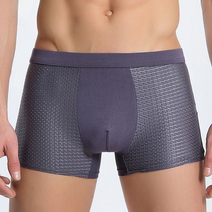 Men's Bamboo Boxer Briefs 4-Pack – Breathable, Stretch-Fit Underwear for All-Day Comfort