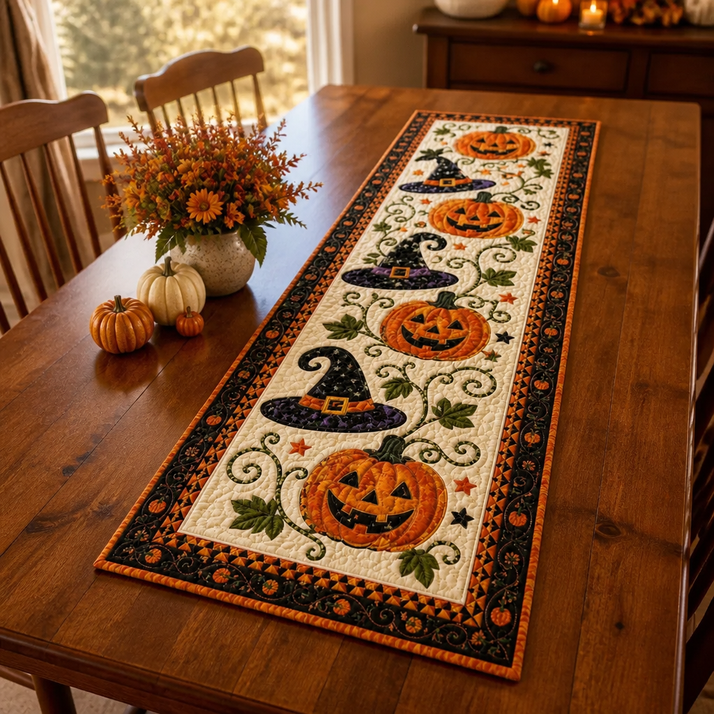 GOLDENPATH – Chemin de table d'automne pour un style de salle à manger élégant