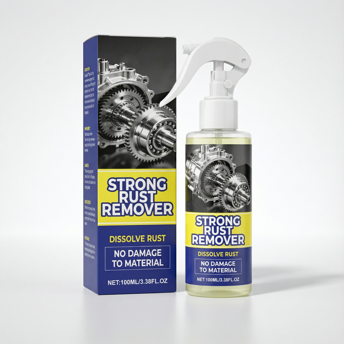 Corrosion Dissolver Spray for Metal Tools and Equipment – Iron Steel Chrome Oxidation Treatment – Works in Minutes for Workshop Garage Garde