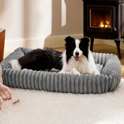 Ortekor Orthopedic High-Resilience Plush Dog Bed (Hand-Washable)