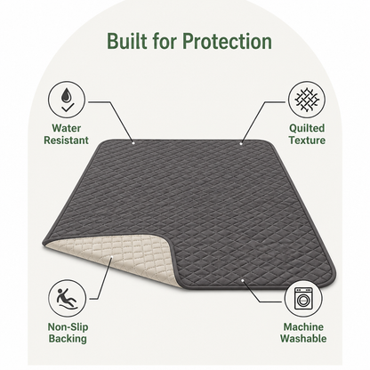Ortekor Waterproof Quilted Fleece-Lined & Non-Slip Sofa Cover